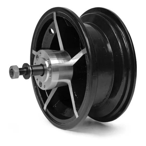 Roda Dianteira Para Patinete Em Alumínio C/ Suporte De Disco