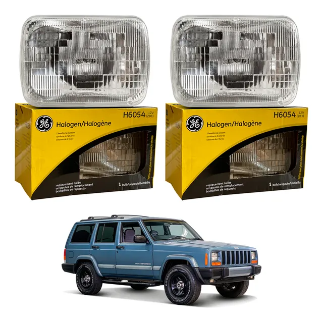 Faro Silvin Punta Diamante Cuadrada Jeep Cherokee Xj H4