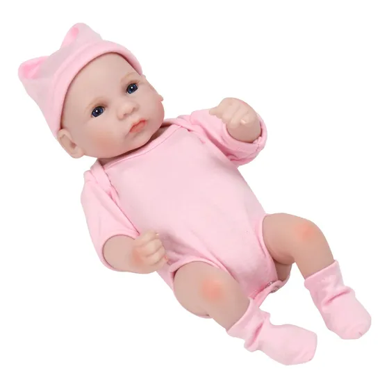 Reborn Baby Doll 16inch Black High Simulation Lifelike