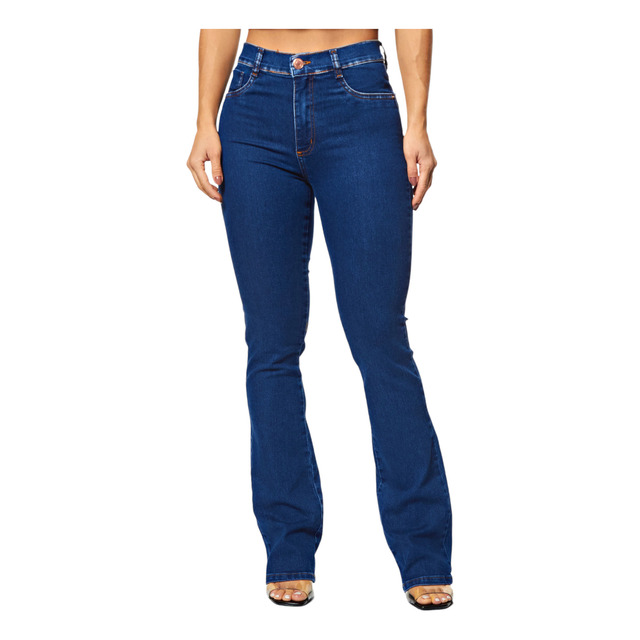 Calça Jeans Feminina Boot Cut 277151 Com Cintura Alta Sawary Calça Jeans Feminina Boot Cut 277151 Com Cintura Alta Sawary