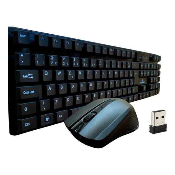 Kit Teclado Mouse Wireless Sem Fio Usb Pc Notebook Com Nf-e