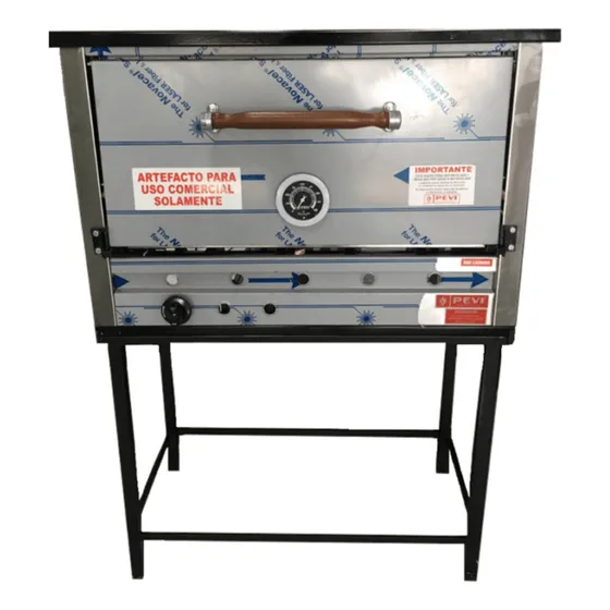 Horno Pizzero Pevi 12 Moldes C/valvula Y C/base Acero Inox