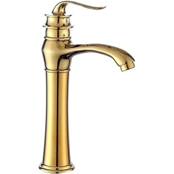 Monocomando Grifería Baño Lavatorio Niza Alta Oro