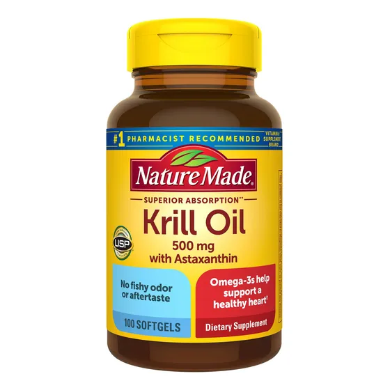 Suplemento De Aceite De Krill Hecho En Forma Natural, 500 Mg