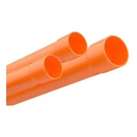 Tubo Pvc 110mm 4puLG 3mts Aguas Negras Naranja Tubrica