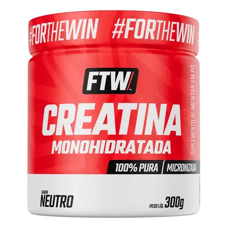 Creatina Monohidratada 100% Pura Pote 300g - Ftw Neutro
