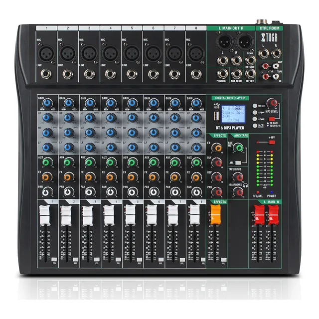 Mezcladora Mixer De 8 Canales Bluetooth Ct-80x-usb Xtuga