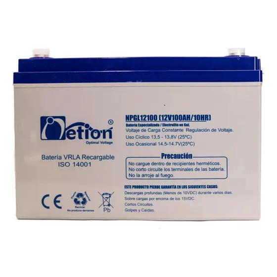 Bateria En Gel 12v 100ah Energia Sistema Solar