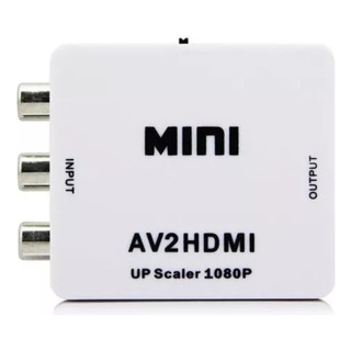 Cabo Adaptador Conversor De Vídeo 3rca Av2 Para Hdmi 1080p Cabo Adaptador Conversor De Vídeo 3rca Av2 Para Hdmi 1080p