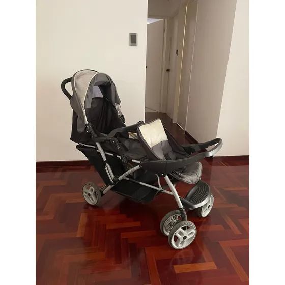 Coche Graco Dúo Glider Doble Asiento Con Accesorios.