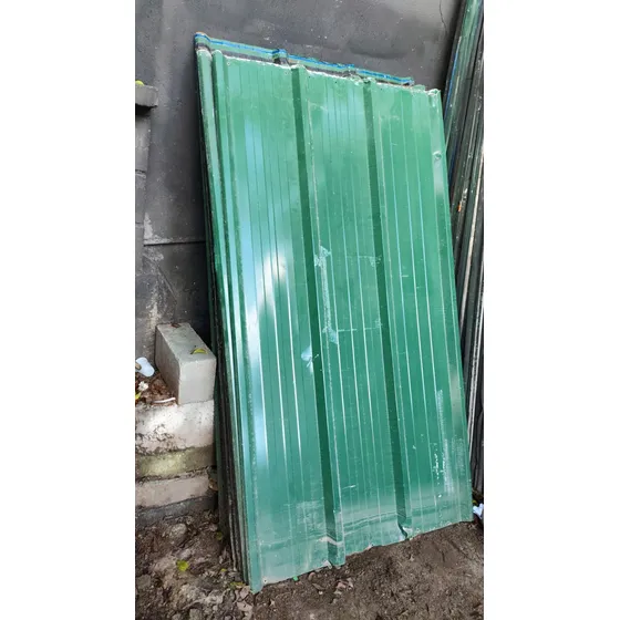 Telhas Usadas Verde Trapezoidal