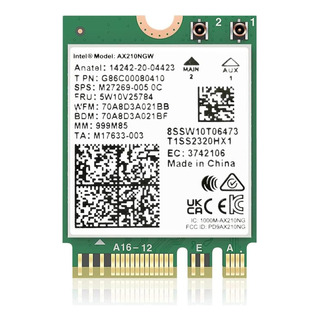 Ax210ngw Wifi 6e Tarjeta Mmbps Módulo Inalámbrico Tri-band Ax210ngw Wifi 6e Tarjeta Mmbps Módulo Inalámbrico Tri-band