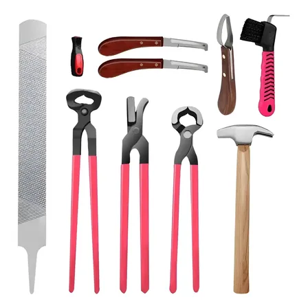 Kit De Herramientas Para Herrar Caballos - Pinza Para Cascos Negro