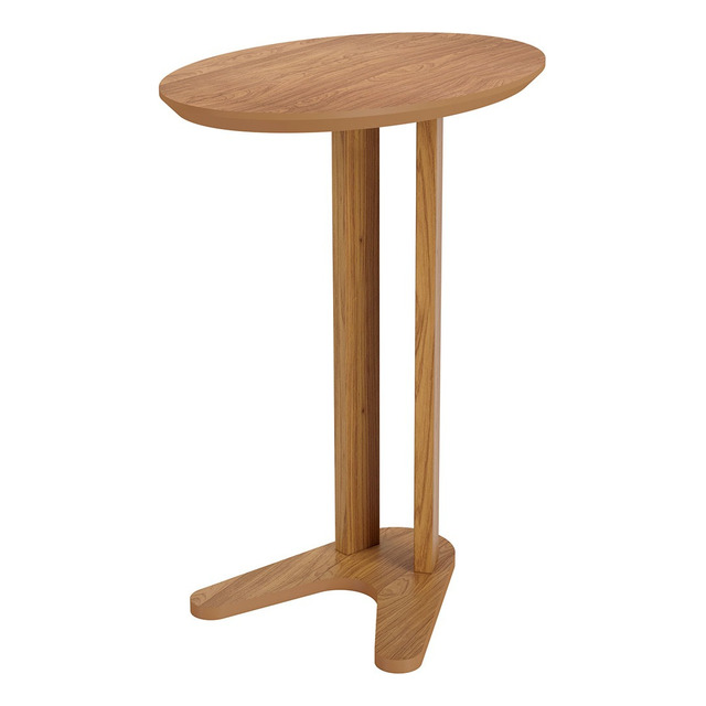 Mesa De Canto 60cm 100% Mdf Freijo - Dalla Costa Mesa De Canto 60cm 100% Mdf Freijo - Dalla Costa