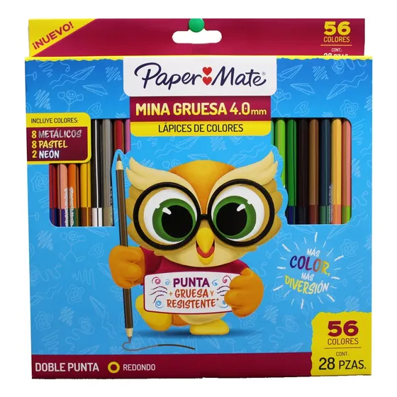 Lápices De 56 Colores (28 Lápices Duo Paper Mate)