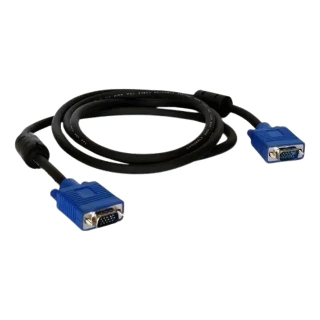 Cable Vga A Vga Macho Doble Filtro 1.8 Metros 