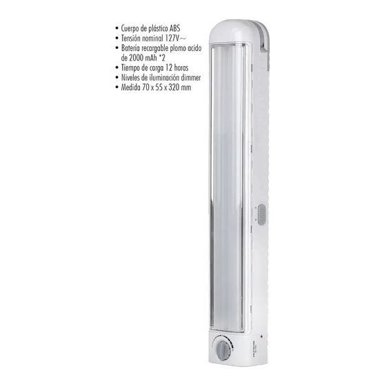 Lámpara De Emergencia Recargable 120 Leds 940 Lumen 