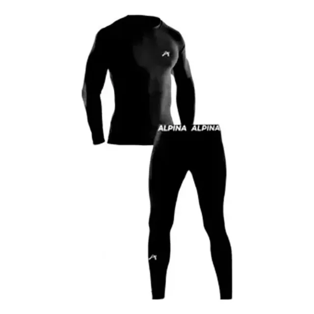 Conjunto Termico Alpina Remera + Calza Pantalon Fas Motos