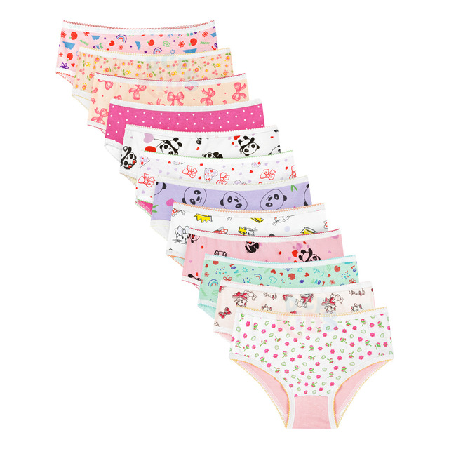 Kit 12 Calcinhas Infantil Menina Algodão Macio Envio Rápido