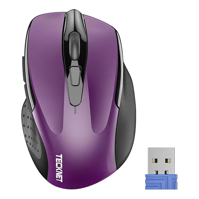 Mouse Óptico Con Nanorecibidor Usb  6 Botones 5 Niveles  Dpi