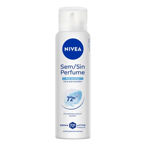 NIVEA Desodorante Antitranspirante Aerossol Sem Perfume 150ml