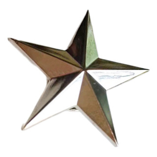 (s) Emblema De Metal Em Forma De Estrela De Cinco Pontas Em (s) Emblema De Metal Em Forma De Estrela De Cinco Pontas Em