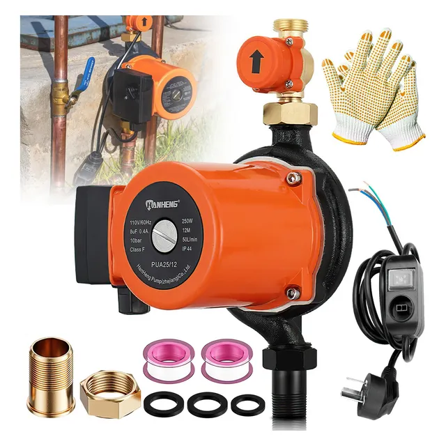 Bomba presurizadora automática 1/3 HP 280 W 127 V 12 m Essgoo apta para calentadores y lavadoras 002