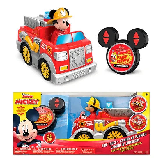 Camion Control Remoto Bomberos Mickey Mouse Juguete Disney