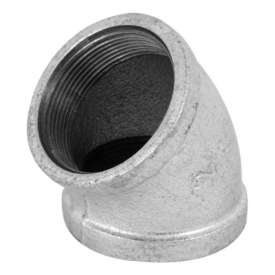 Codo 45° Galvanizado 1 1/4-40mm C/3 Piezas