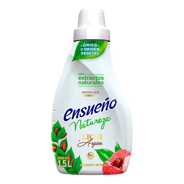 Suavizante de Telas Ensueño Natureza Lichi + Argán 1.5L