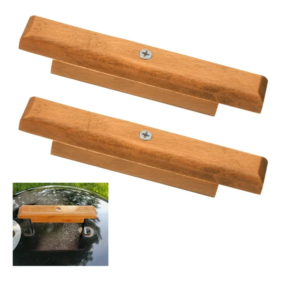 Paquete De 2 Mangos De Repuesto De Madera Personalizados Par