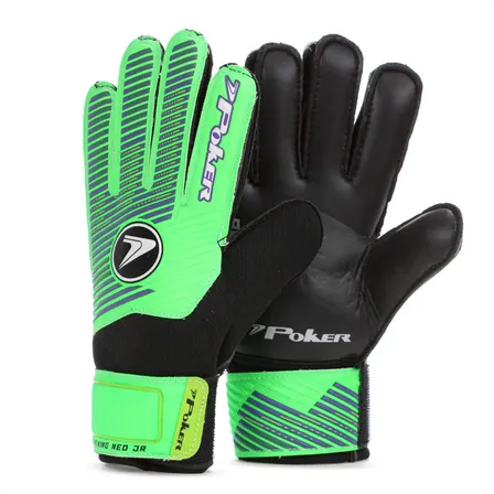 Luva De Goleiro Poker Focus Training Preto Infantil Cor Verde Tamanho 7