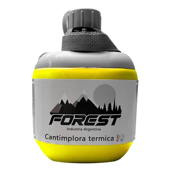 Cantimplora Termo Termica Forest 600ml Tapa Rosca C/ Correa 