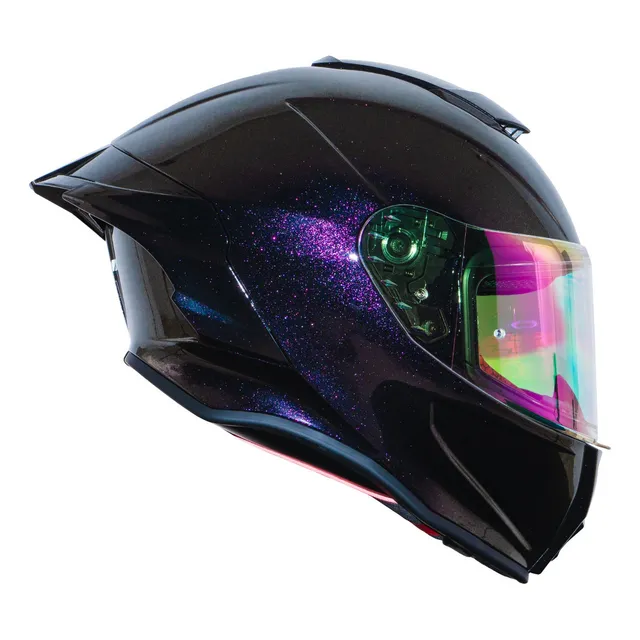 Casco Para Moto Certificado Integral Xtrong Fotocromatico Dorado Morado Fotocromático M