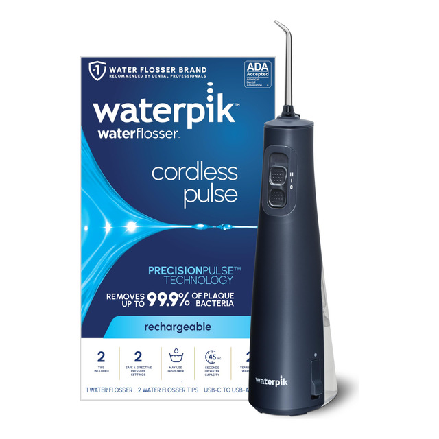 Water Flosser Waterpik Cordless Pulse Recarregável Wf-20 Blu Water Flosser Waterpik Cordless Pulse Recarregável Wf-20 Blu