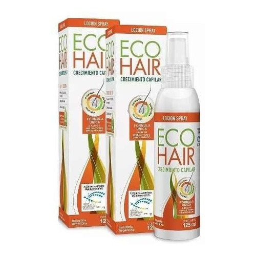 Eco Hair 2 Lociones Capilares Anticaida X125ml