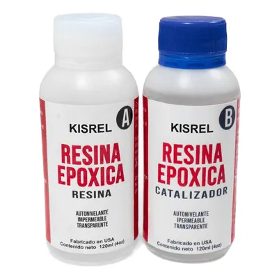 Resina Epoxica Transparente 240 Ml (120a+120b Ml)  Americana