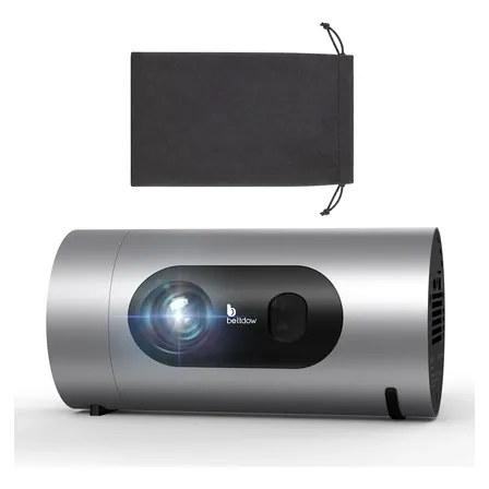 Projetor Mini Bettdow Ac1093 Pro 350ansi Com Usb-c Googletv Cinza-escuro 127/220v
