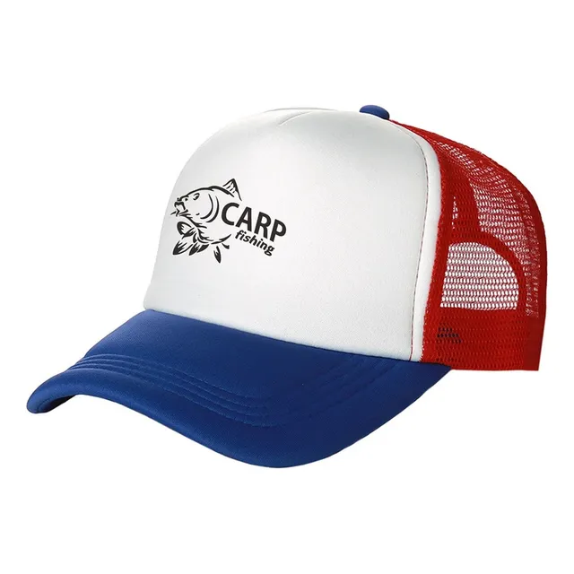 Gorra De Béisbol Ajustable Con Estampado De Peces Carpa