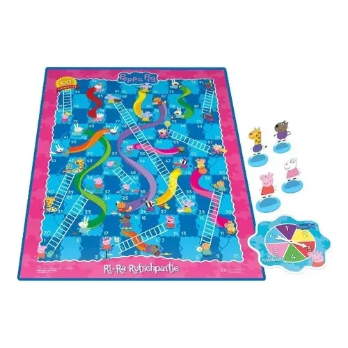 Jogo De Tabuleiro Peppa Pig  Escadas E Escorregadores Hasbro