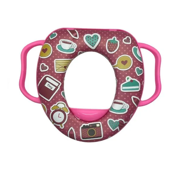 Asiento Reductor Wc Con Manilla Entrenamiento Baño Niños