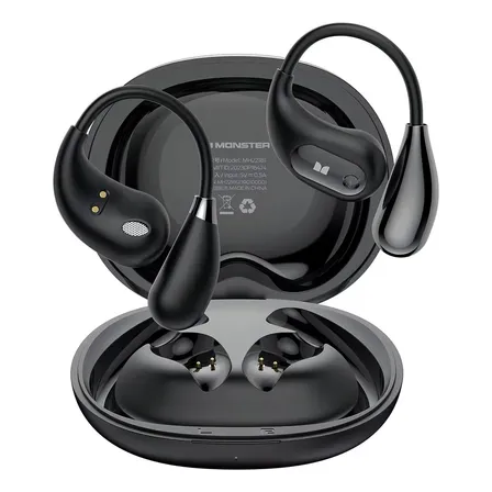 Fone de Ouvido Monster E29 Gamer Sem Fio Bluetooth 5.4, Intra-auricular e À Prova d'Água IPX6 Com Microfone HD e Cancelamento de Ruído