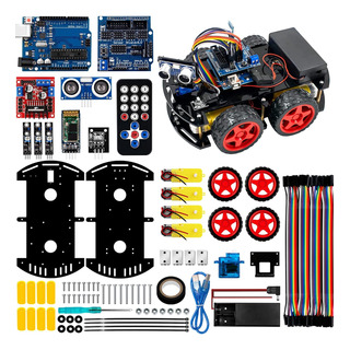 Kit De Proyecto De Auto Robot Inteligente R3 Compat. Arduino Kit De Proyecto De Auto Robot Inteligente R3 Compat. Arduino