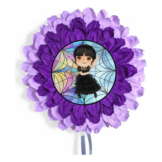 Piñata Circular 40cm De Carton Todas Las Tematica A Eleccion Merlina