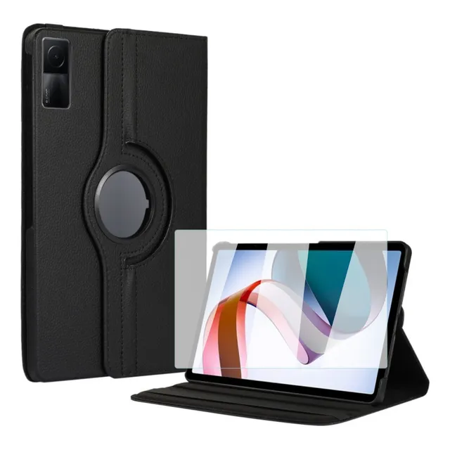 Mica + Funda Para Xiaomi Redmi Pad Se 11 Giratoria Color Negro