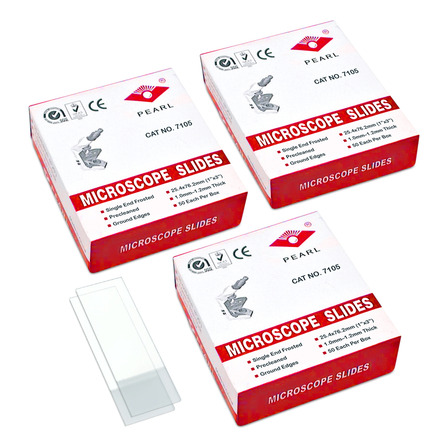 Portaobjetos Esmerilados 75x25mm 3 Cajas C/50 Pzas Blanco Portaobjetos Esmerilados 75x25mm 3 Cajas C/50 Pzas Blanco