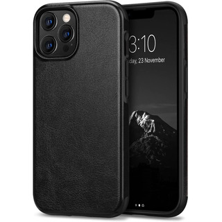 Funda Para iPhone 13 Pro 6.1 Hibrida Tpu Cuero Negra Funda Para iPhone 13 Pro 6.1 Hibrida Tpu Cuero Negra