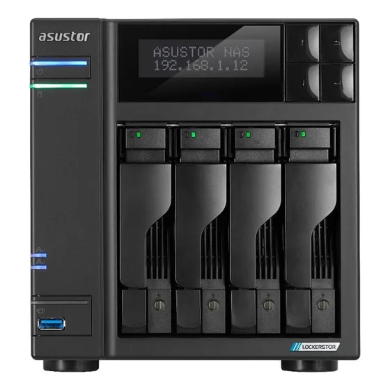 Servidor NAS Storage Lockestor de 4 compartimentos AS6704t Asustor