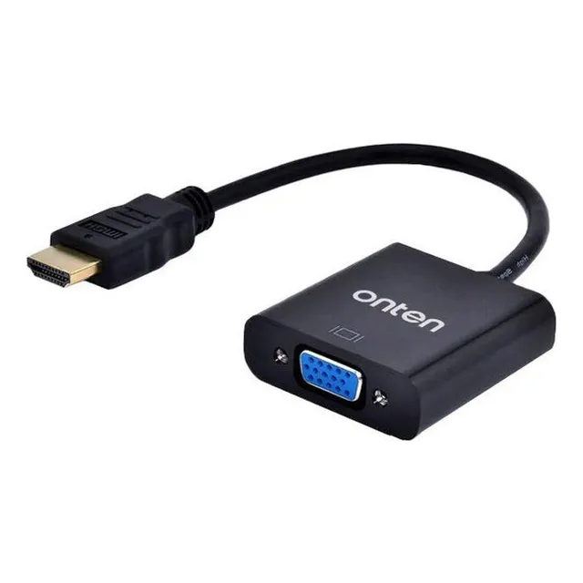 Adaptador Onten Hdmi A Vga Alta Calidad Negro