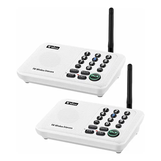 Intercoms Inalambrico Para Hogar Pie Alcance Canal Casa